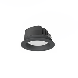 Светодиодный светильник VARTON DL-Pro круглый встраиваемый 144x71 мм 20 Вт 3000 K IP65 диаметр монтажного отверстия 125-135 мм черный RAL9005 муар